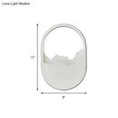 GobekUsa Modern Oval Wall Sconce with LED Lighting for Your Bedroom