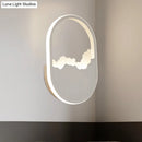 GobekUsa Modern Oval Wall Sconce with LED Lighting for Your Bedroom