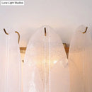 GobekUsa Modern Oval Wall Sconce with 3 White Glass Lights for Hallways