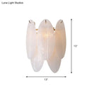 GobekUsa Modern Oval Wall Sconce with 3 White Glass Lights for Hallways