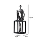 GobekUsa Abstract Thinkers Sculpture: Decorative Figurines for Home Furnishings