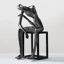 GobekUsa Abstract Thinkers Sculpture: Decorative Figurines for Home Furnishings