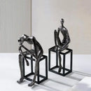 GobekUsa Abstract Thinkers Sculpture: Decorative Figurines for Home Furnishings