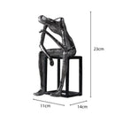GobekUsa Abstract Thinkers Sculpture: Decorative Figurines for Home Furnishings
