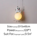GobekUsa Bear Bedroom Wall Lamp: Modern Chandelier for Home Decor and Indoor Lighting