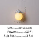 GobekUsa Bear Bedroom Wall Lamp: Modern Chandelier for Home Decor and Indoor Lighting