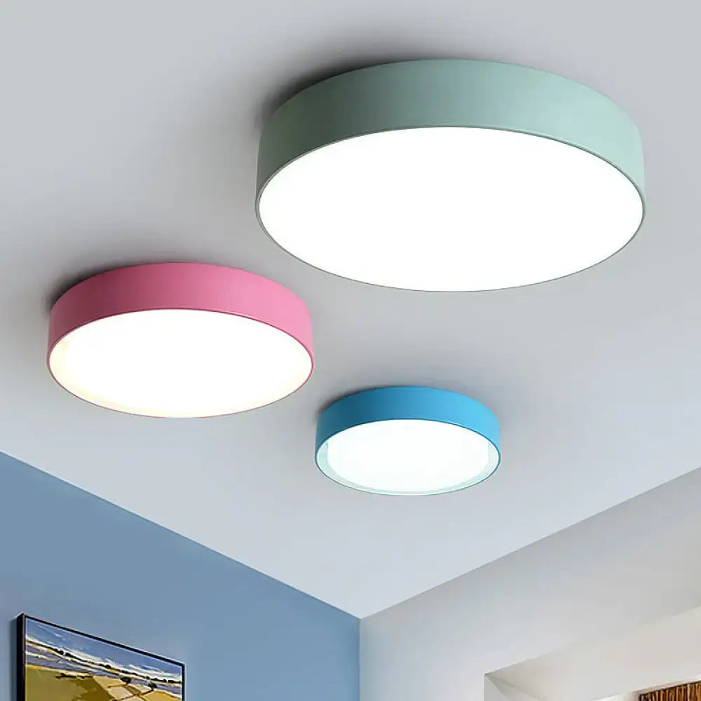 GobekUsa Acrylic Round LED Flushmount Ceiling Light for Kindergarten - Children's Lighting, photo 3 of 3