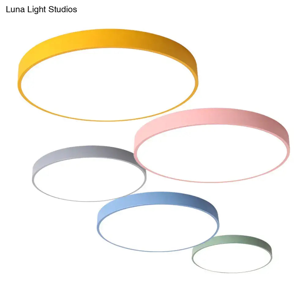GobekUsa Acrylic Round LED Flushmount Ceiling Light for Kindergarten - Children's Lighting