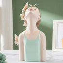 Modern pastel butterfly girl sculptures bedroom decor figurines by Decorbites