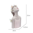Modern pastel butterfly girl sculptures bedroom decor figurines by Decorbites