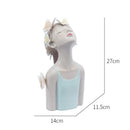 Modern pastel butterfly girl sculptures bedroom decor figurines by Decorbites