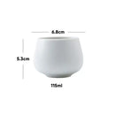 Modern pastel ceramic kungfu tea cup set dining room drinkware by Decorbites