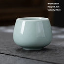 Modern pastel ceramic kungfu tea cup set dining room drinkware by Decorbites