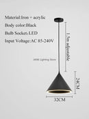 GobekUsa Cone Shape Ceiling Pendant: Three Lighting Methods, Hanging Led Light