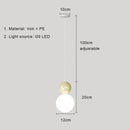 GobekUsa Cream Nordic LED Pendant Light: Modern Hanging Lamp for Stylish Indoor Room Decor