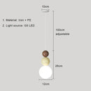 GobekUsa Cream Nordic LED Pendant Light: Modern Hanging Lamp for Stylish Indoor Room Decor