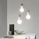 GobekUsa Cream Nordic LED Pendant Light: Modern Hanging Lamp for Stylish Indoor Room Decor