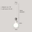 GobekUsa Cream Nordic LED Pendant Light: Modern Hanging Lamp for Stylish Indoor Room Decor