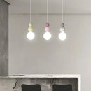GobekUsa Cream Nordic LED Pendant Light: Modern Hanging Lamp for Stylish Indoor Room Decor