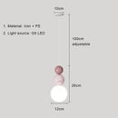 GobekUsa Cream Nordic LED Pendant Light: Modern Hanging Lamp for Stylish Indoor Room Decor