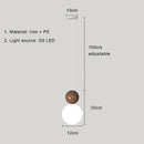 GobekUsa Cream Nordic LED Pendant Light: Modern Hanging Lamp for Stylish Indoor Room Decor