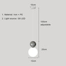 GobekUsa Cream Nordic LED Pendant Light: Modern Hanging Lamp for Stylish Indoor Room Decor