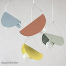 GobekUsa Geometric Iron Pendant Light for Dining Room Bedroom Children's Room
