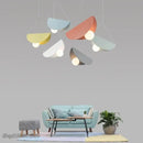 GobekUsa Geometric Iron Pendant Light for Dining Room Bedroom Children's Room