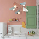 GobekUsa Geometric Iron Pendant Light for Dining Room Bedroom Children's Room