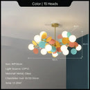 GobekUsa Glass Hanging Ceiling Lamp for Kids Room, Living Room, Bedroom - Modern Chandelier & Home Decor