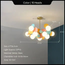 GobekUsa Glass Hanging Ceiling Lamp for Kids Room, Living Room, Bedroom - Modern Chandelier & Home Decor