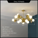 GobekUsa Glass Hanging Ceiling Lamp for Kids Room, Living Room, Bedroom - Modern Chandelier & Home Decor
