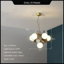 GobekUsa Glass Hanging Ceiling Lamp for Kids Room, Living Room, Bedroom - Modern Chandelier & Home Decor