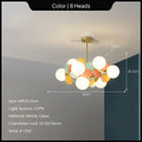 GobekUsa Glass Hanging Ceiling Lamp for Kids Room, Living Room, Bedroom - Modern Chandelier & Home Decor