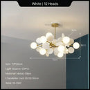 GobekUsa Glass Hanging Ceiling Lamp for Kids Room, Living Room, Bedroom - Modern Chandelier & Home Decor