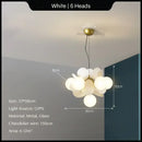 GobekUsa Glass Hanging Ceiling Lamp for Kids Room, Living Room, Bedroom - Modern Chandelier & Home Decor