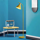 GobekUsa Iron Macaron Floor Lamp: Modern LED Wooden Tall Lamp for Living Room