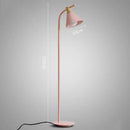 GobekUsa Iron Macaron Floor Lamp: Modern LED Wooden Tall Lamp for Living Room