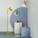 GobekUsa Iron Macaron Floor Lamp: Modern LED Wooden Tall Lamp for Living Room