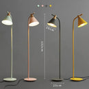 GobekUsa Iron Macaron Floor Lamp: Modern LED Wooden Tall Lamp for Living Room