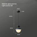GobekUsa Glass Ball Pendant Lamp: Modern Nordic Light Fixture for Home Decor, Kitchen, Dining, Bedroom