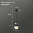 GobekUsa Glass Ball Pendant Lamp: Modern Nordic Light Fixture for Home Decor, Kitchen, Dining, Bedroom