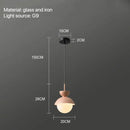 GobekUsa Glass Ball Pendant Lamp: Modern Nordic Light Fixture for Home Decor, Kitchen, Dining, Bedroom