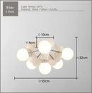 GobekUsa Frost Glass Ceiling Chandelier for Home Indoor Lighting