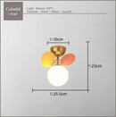 GobekUsa Frost Glass Ceiling Chandelier for Home Indoor Lighting