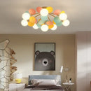 GobekUsa Frost Glass Ceiling Chandelier for Home Indoor Lighting
