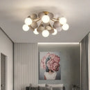 GobekUsa Frost Glass Ceiling Chandelier for Home Indoor Lighting