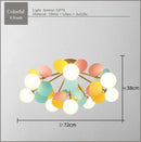 GobekUsa Frost Glass Ceiling Chandelier for Home Indoor Lighting
