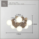 GobekUsa Frost Glass Ceiling Chandelier for Home Indoor Lighting