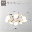 GobekUsa Frost Glass Ceiling Chandelier for Home Indoor Lighting